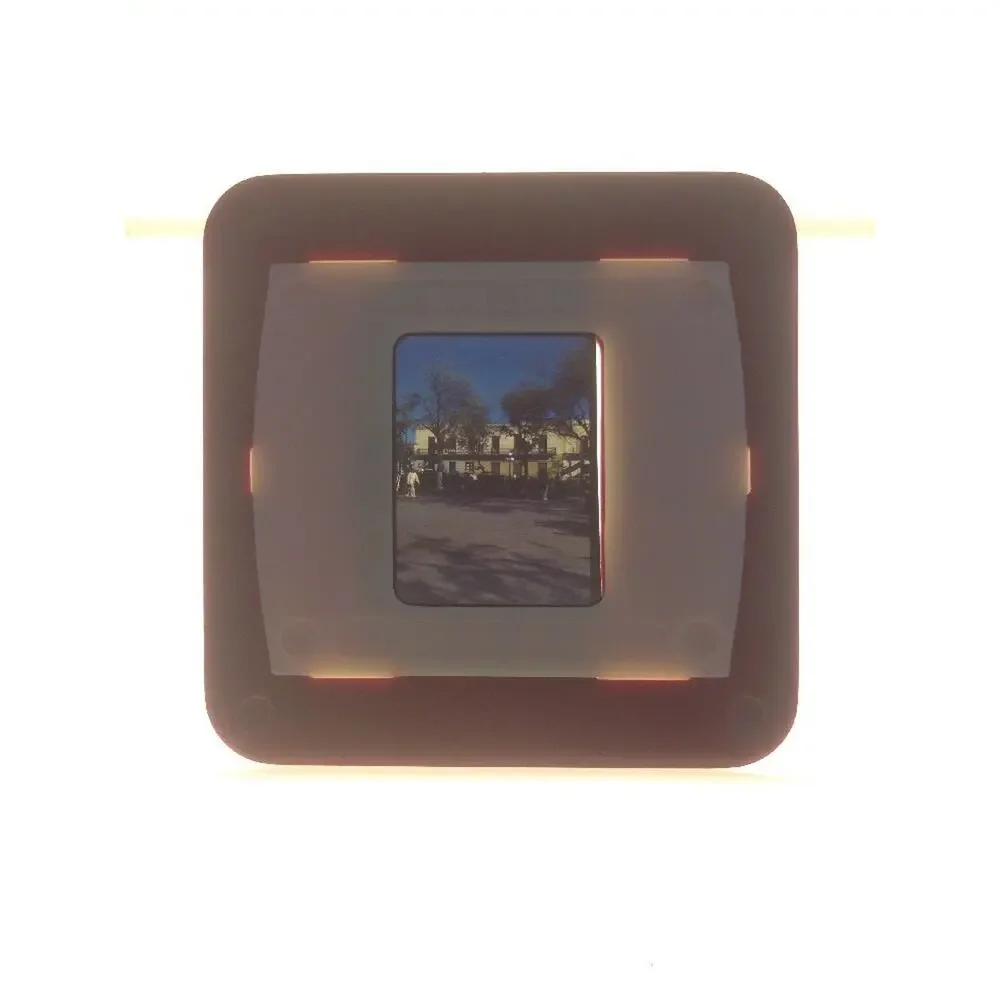 Vtg 40s Kodachrome Mid Century Modern European Building Architecture Color Slide